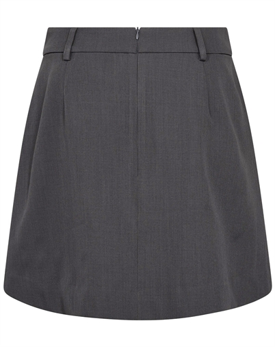 Co'Couture - LunaCC Pocket Pleat Mini Nederdel - Dark Grey